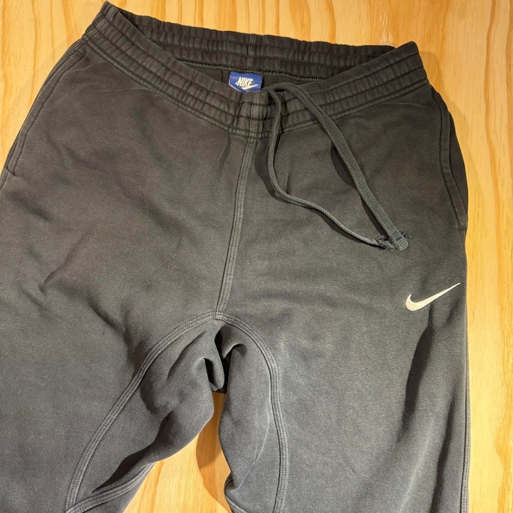 Nike Mens Fleece Tapered Joggers Black Sweatpants Size Medium